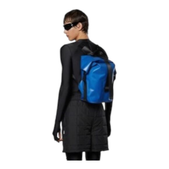 Rains Backpack Arid Nylon Adult Rolltop Blue Waves Limited Travel Hike Active